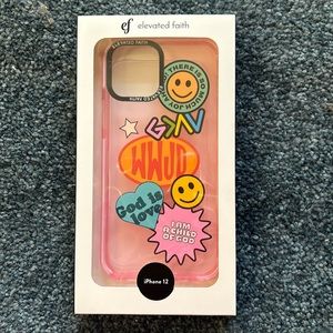 elevated faith pink iphone 12 phone case